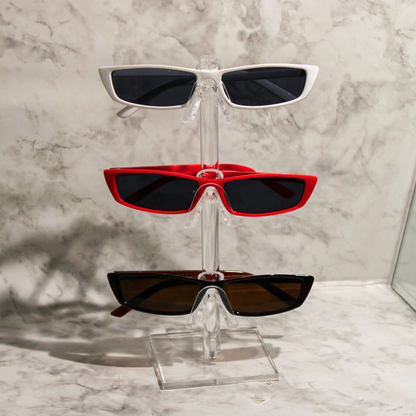 Skinny Retro Frame Sunglasses